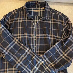 Burberry - Men's long sleeve button down plaid shirt